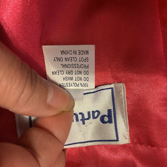 New PARTYTIME Sequined Evening Gown Maxi Dress Formal Wedding Party Light Red 22 - Picture 5 of 12